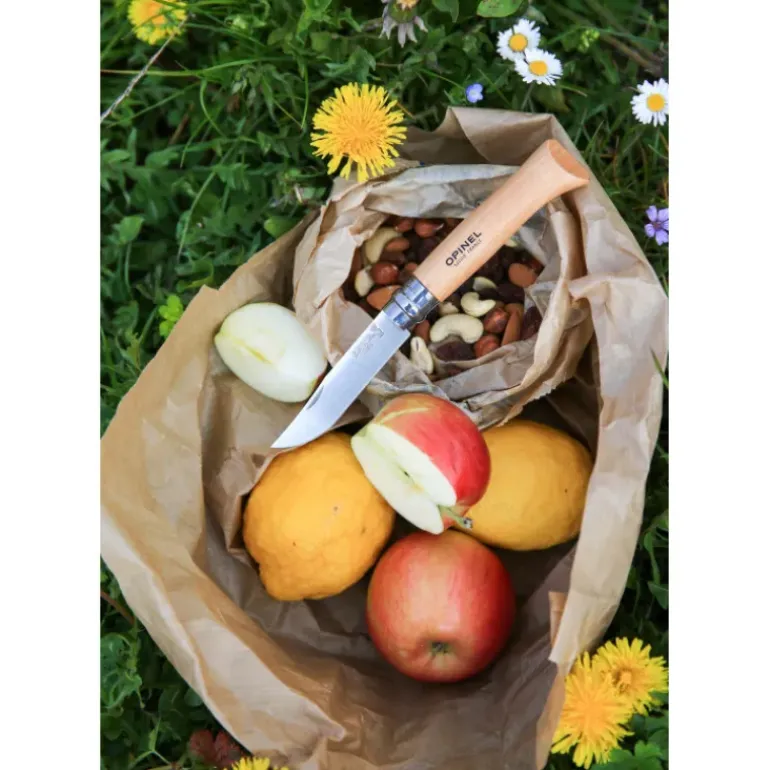 Couteau N°8 Baroudeur Hêtre Colorama Opinel