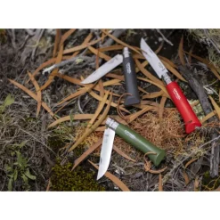 Couteau N°8 Baroudeur Noir Brun Colorama Opinel