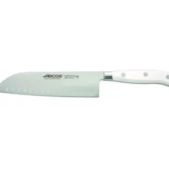 Couteau Santoku Acier Inoxydable 18 cm Arcos RIVIERA blanc