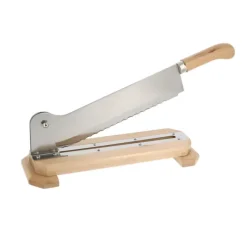 Couteau sur socle en bois verni de 24 cm