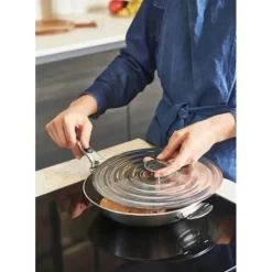 Couvercle Inox Universel Ø 26-28 cm De Buyer