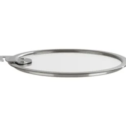 Couvercle Plat en Verre Trempé 14 cm Strate Amovible Cristel
