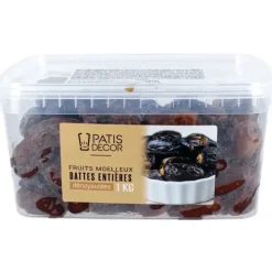 Dattes Dénoyautées Entières 1 kg Patisdécor