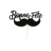 Décor Bonne Fête Moustache sur Pic (x2) Patisdécor