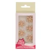 Décoration Gâteau Flocon de Neige Doré en Pâte à Sucre Funcakes (x12)