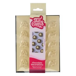 Décors Chocolat Blanc Fantôme Funcakes (x20)