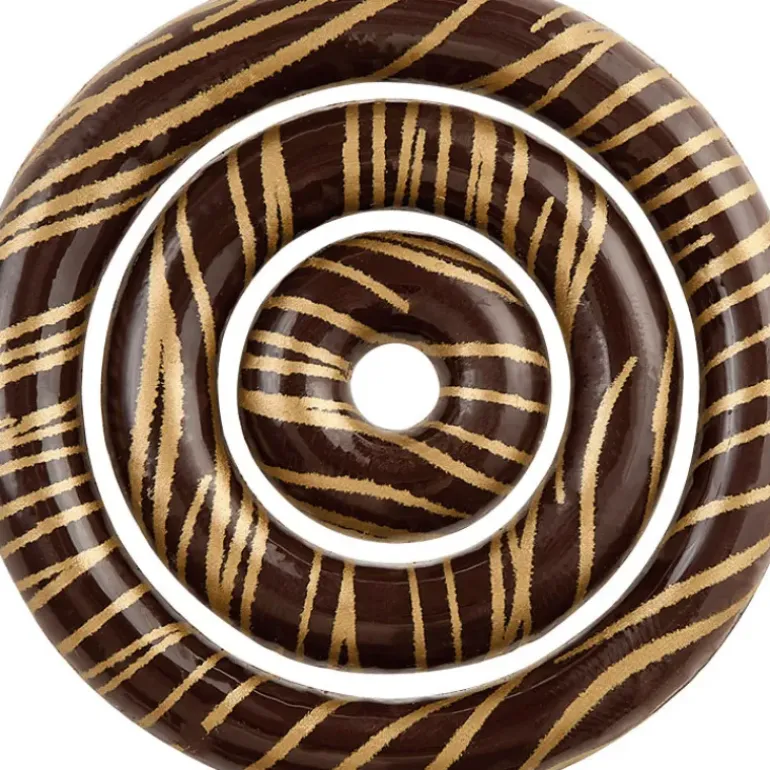 Décors en Chocolat Noir Anneaux Lignes Or Ø67/45/25 mm (x96) Florensuc