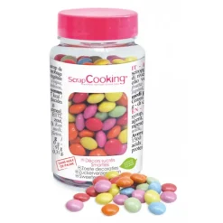 Décors en Sucre Dragées Multicolores 75 g Scrapcooking
