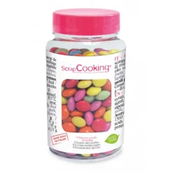 Décors en Sucre Dragées Multicolores 75 g Scrapcooking