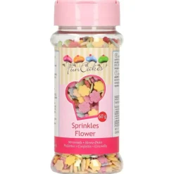 Décors en sucre Fleurs Multicolores 60g Funcakes