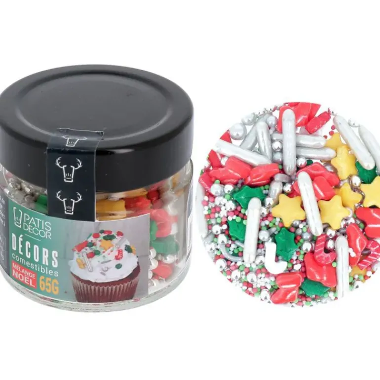 Décors en Sucre Mélange Noël 65 g Patisdécor