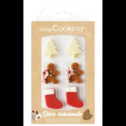 Décors Pâte d'Amande Noël Scrapcooking (x6)