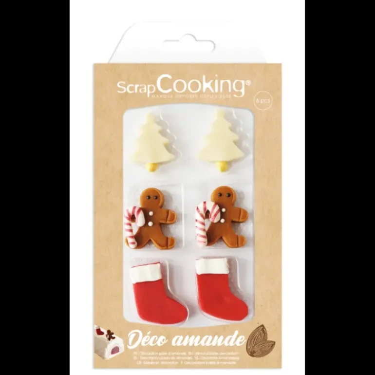 Décors Pâte d'Amande Noël Scrapcooking (x6)