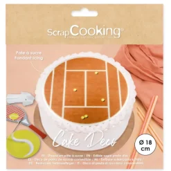 Disque Pâte à Sucre Tennis Ø 18 cm Scrapcooking