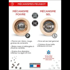 Duo Moulin à Poivre et Sel Tahiti Terre 15 cm Peugeot