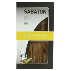 Ecorces Citron Confit en Lamelles 150 g (x2) Sabaton