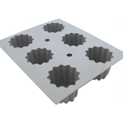 Elastomoule à Cannelé - 6 empreintes 21 x 17,6 cm - Silicone de Buyer