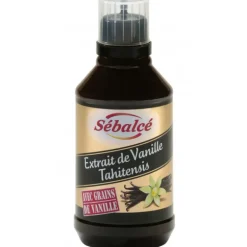 Extrait de Vanille Tahitensis liquide avec grains 50cl Sébalcé