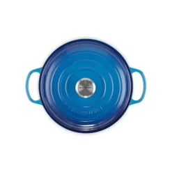 Faitout Azur en Fonte avec Intérieur Sable 30 cm Le Creuset Signature