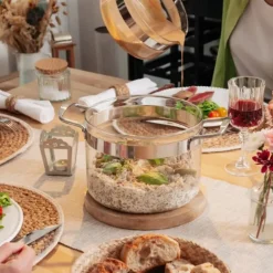 Faitout en Verre avec Couvercle 20 x H 15 cm Belissam Mastrad