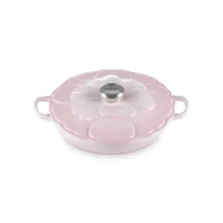 Faitout Fonte Émaillée Pétales Shell Pink 26 cm Le Creuset