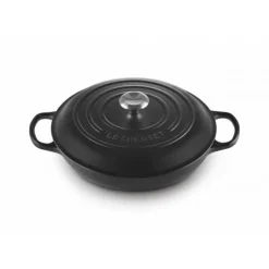 Faitout Noir Mat en Fonte avec Intérieur Noir 30 cm Le Creuset Signature