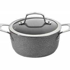 Faitout Pierre 24 cm avec couvercle Salina Granitium Ballarini