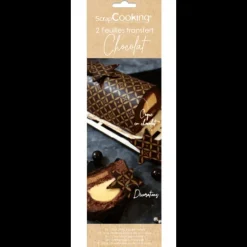 Feuilles de Transfert Chocolat Couture Scrapcooking (x2)