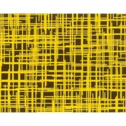 Feuilles de transfert chocolat lignes jaunes 34 x 26,5 cm (x10)