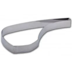 FIN DE SERIE Cercle Inox Côte d'Agneau 10 x 5,5 cm x H 3 cm Gobel