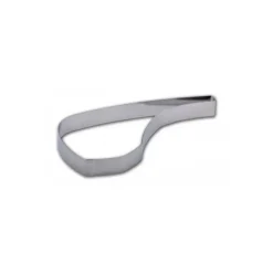 FIN DE SERIE Cercle Inox Côte d'Agneau 14 x 4,5 cm x H 1,5 cm Gobel