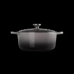 FIN DE SERIE Cocotte en Fonte Ronde 26 cm Flint Le Creuset Signature