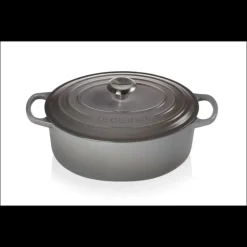 FIN DE SERIE Cocotte en fonte Ovale 29 cm Mist Grey Le Creuset Signature