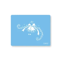 FIN DE SERIE Pochoir Cloches et Coeurs