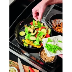 FIN DE SERIE Poêle à Légumes Perforée Tôle Bleue Ø 28 cm Outdoor De Buyer