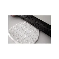 FIN DE SERIE Rouleau à Empreinte Coeurs pour Pâte à Sucre