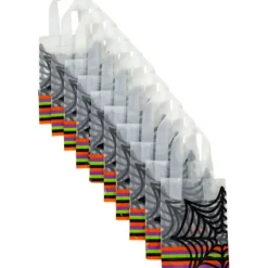 FIN DE SERIE Sac à Bonbon Toile d'Araignée 13 x 8 x H 21 cm (x10) Wilton