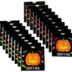 FIN DE SERIE Sachet Bonbon Citrouille 15 x 15 cm (x18) Wilton