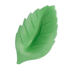 Fleurs de rose blanches et roses x6, grandes feuilles x12 - en Azyme