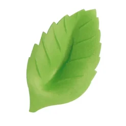 Fleurs de rose bleue x6, grandes feuilles x12 - en Azyme