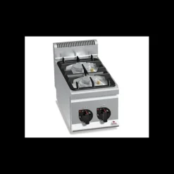 Fourneau 2 Brûleurs Eco Power à Poser 600 x 300 x 290 mm Berto's