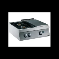 Fourneau 2 Brûleurs et 1/2 Plaque Coup de Feu à Poser 800 x 700 x 250 mm Zanussi