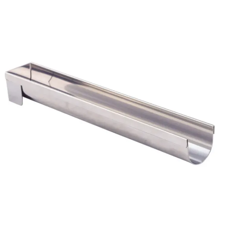 Gouttière à Bûche Ronde Fine Démontable Inox 30.4 x 4.4 x 4 cm De Buyer