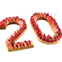 Grand Emporte Pièce Inox Chiffre 2 32x18 cm