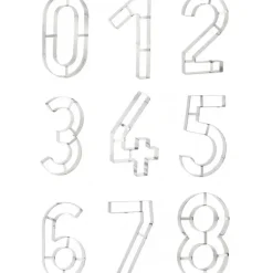 Grand Emporte Pièce Inox Chiffre 6 ou 9 32x18 cm (x1)