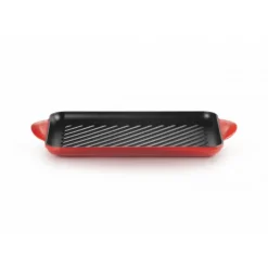 Gril en Fonte Rectangulaire 32 cm Cerise Le Creuset