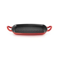Gril en Fonte Rectangulaire 30 cm Cerise Le Creuset