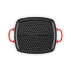 Gril en Fonte Rectangulaire 30 cm Cerise Le Creuset