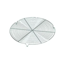 Grille Ronde avec pieds Chromée Ø 32 cm