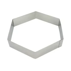 Hexagone à Mousse Inox 30 cm x H 4,5 cm Mallard